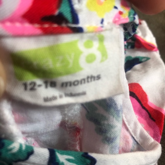 Crazy 8 12-18 M Floral Dress - Picture 3 of 3